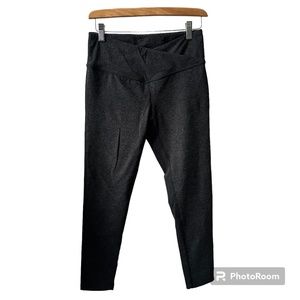 Zella Restore High Waist Soft Cross Band 7/8 charcoal grey leggings size Medium‎